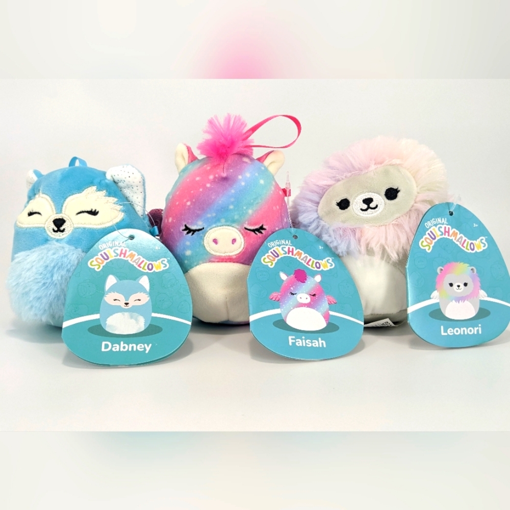 Dabney Faisah Leonori Squishmallows Lot